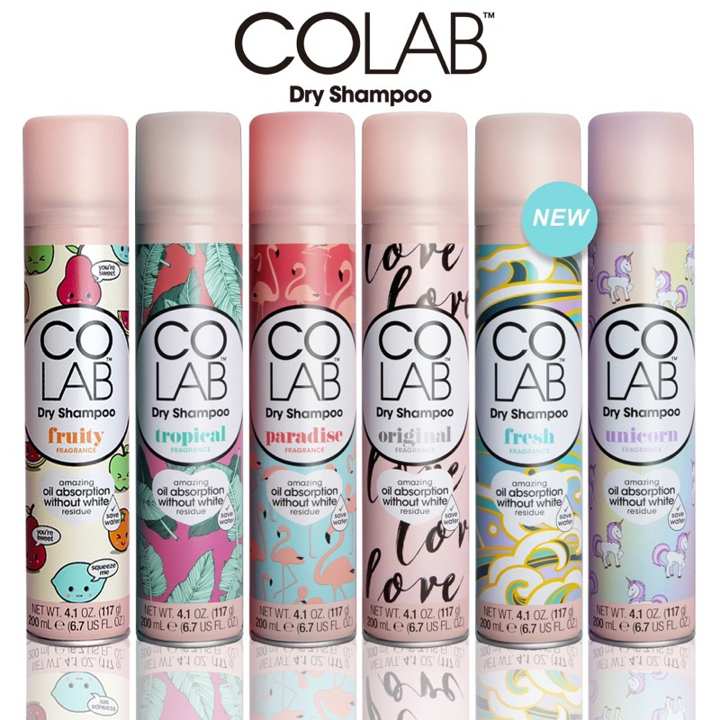 COLAB Dry Shampoo Extreme Volume Fresh Original Overnight Paradise
