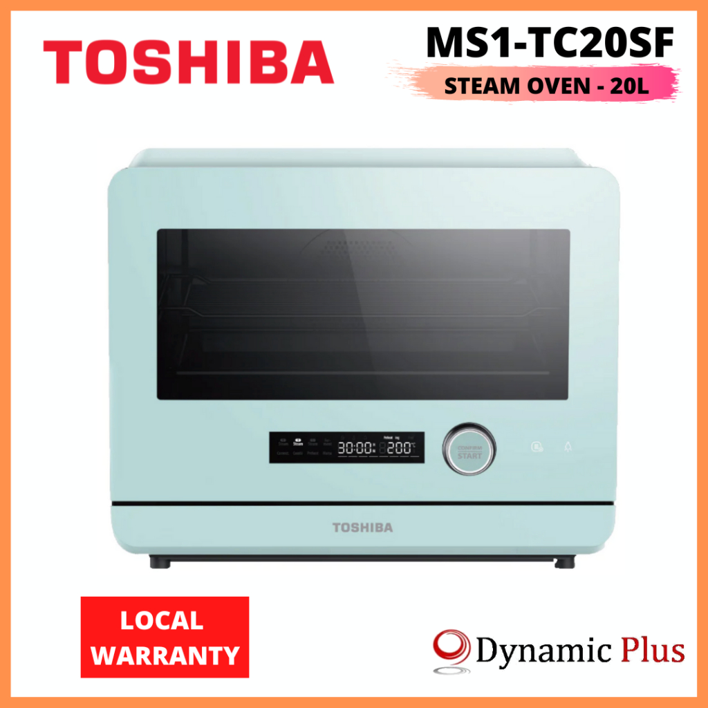 Toshiba Mint Green Multifunctional Steam Toaster Oven with Contemporary  Aesthetic, 20L, MS1TC20SF, Blue : : Home