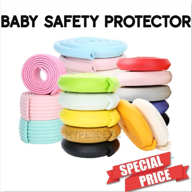 SG STOCK Baby L Shape 2 Meter Safety Edge Protector Baby Bumper Corner