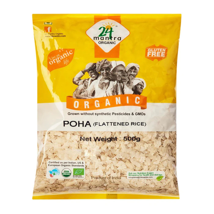 24 Mantra Organic Poha Flattened Rice 500g | Shopee Singapore