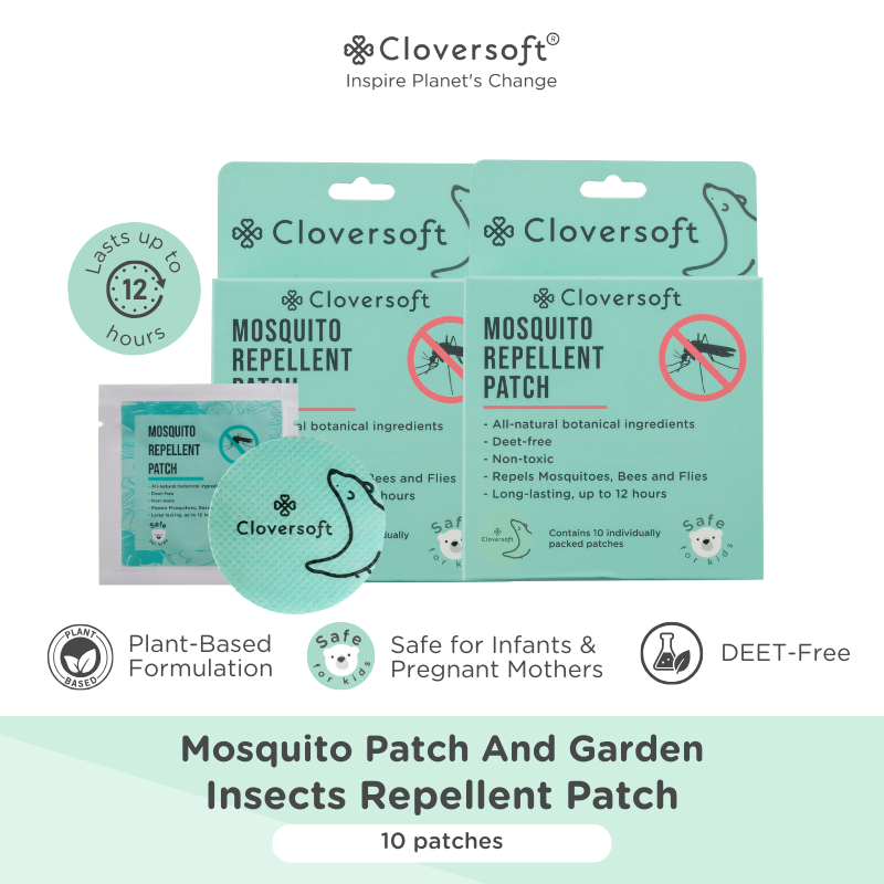 [Bundle of 2] Cloversoft Mosquito Patch And Garden Insects Repellent ...