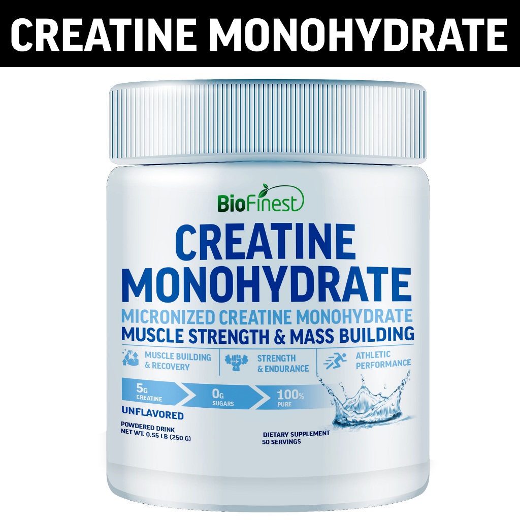 Biofinest Creatine Monohydrate Micronized Powder Muscle Strength Mass
