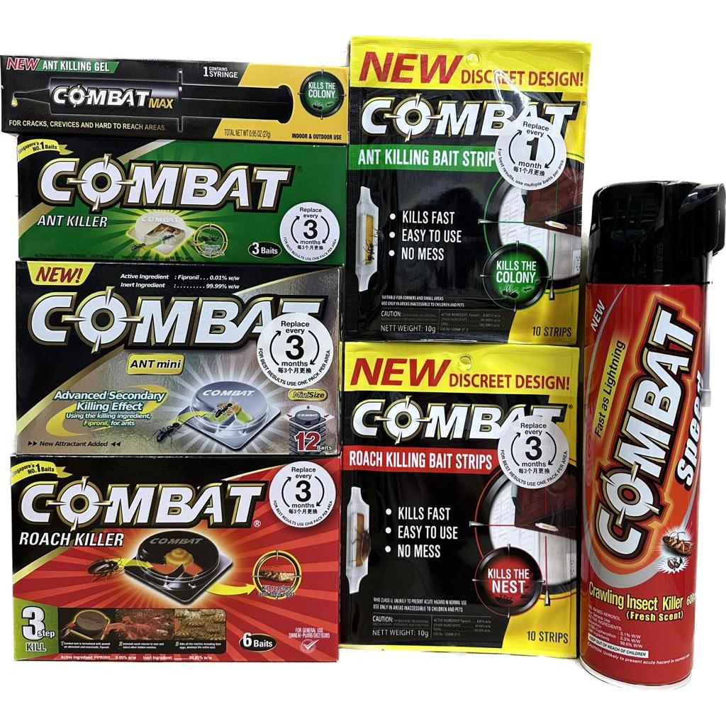 Combat Insect Killer Bait Ant & Cockroach, 3s-6s-10s-12s | Shopee Singapore