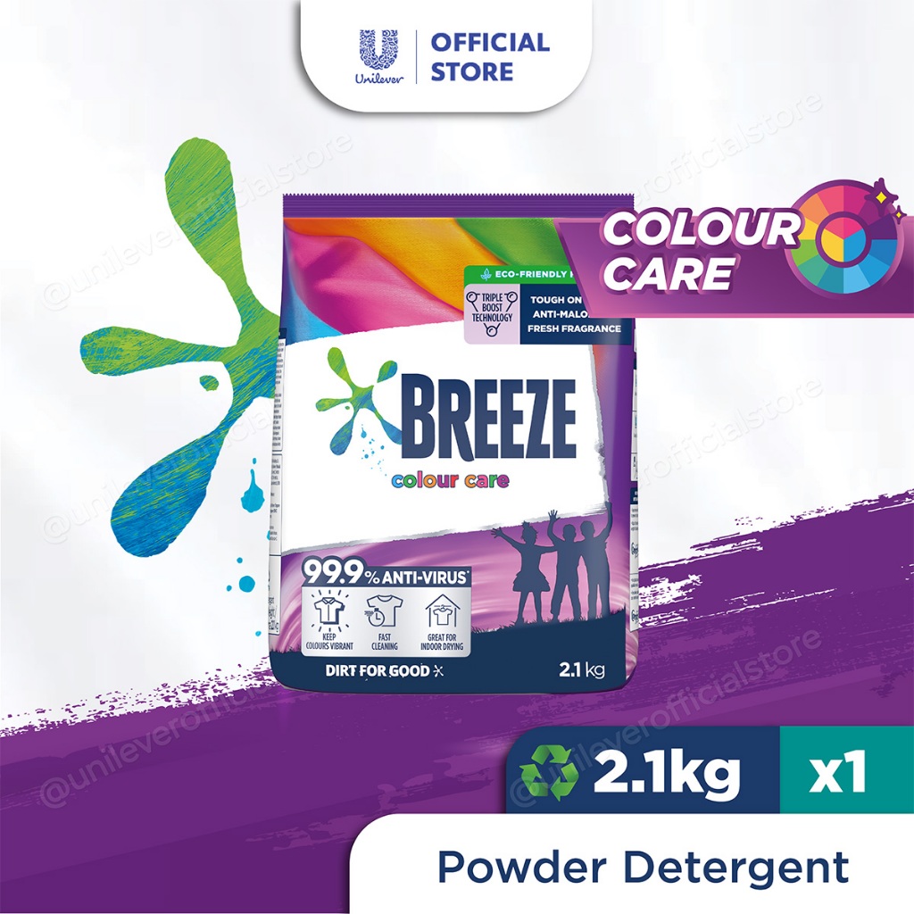 Breeze Colour Care Powder Detergent 21kg Shopee Singapore