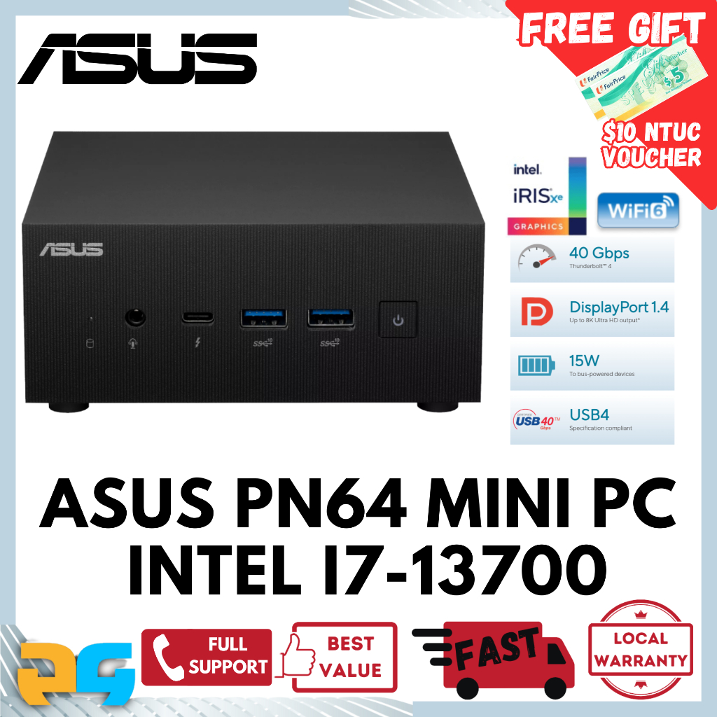 ASUS PN64 i7 13700H Barebone Mini PC Bundle PN64E1BS7047MD / RAM / M
