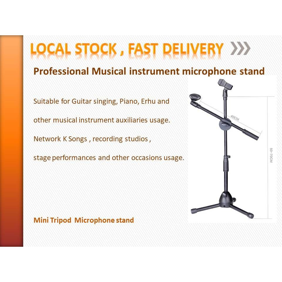 Professional Musical Instrument Mini Microphone Stand M201 | Shopee ...