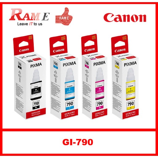 Original Ink Canon Gi 790 Gi790 Gi 790 Photo Black Cyan Magenta Yellow Ink Bottle Value Set 8521