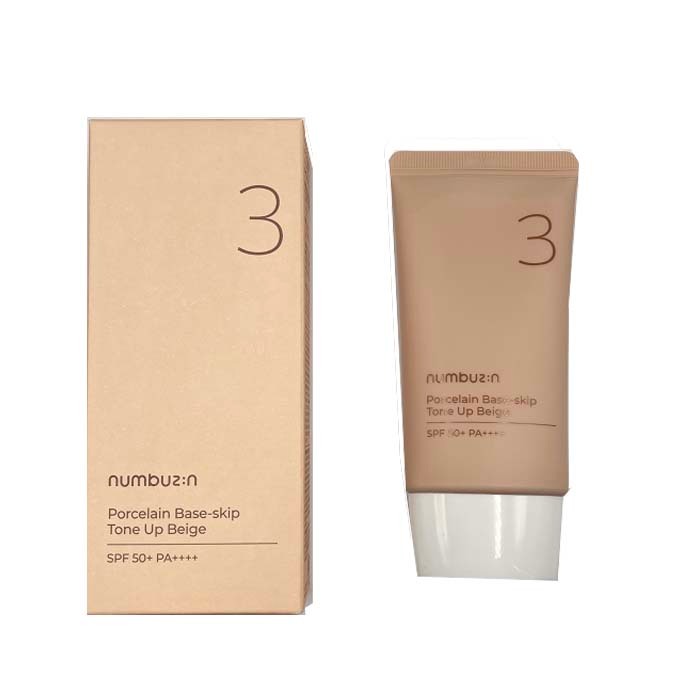 [numbuzin] No.3 Porcelain Base-skip Tone Up Beige SPF50+ PA++++ 50ml ...