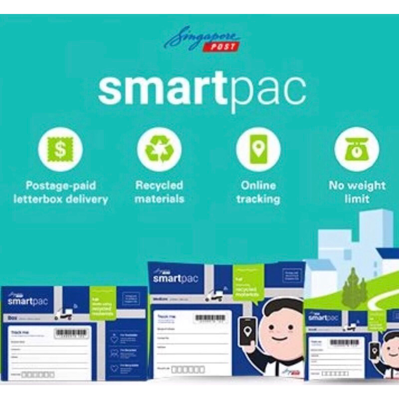 Singpost SmartPac Small, SmartPac Medium, Tracked Letter Box Shopee