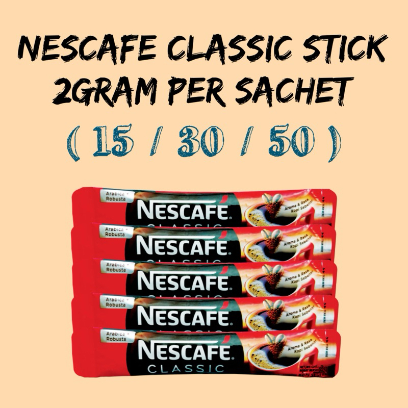 [SG Ready Stock] Nescafe Classic Coffee Sachets Instant Soluble Coffee
