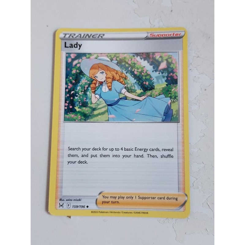 Pokemon lady trainer supporter lost origin card | Shopee Singapore