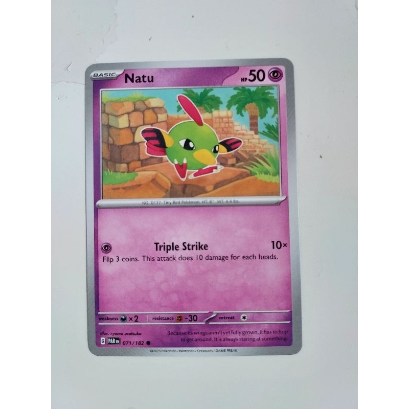 Pokemon natu paradox rift card | Shopee Singapore