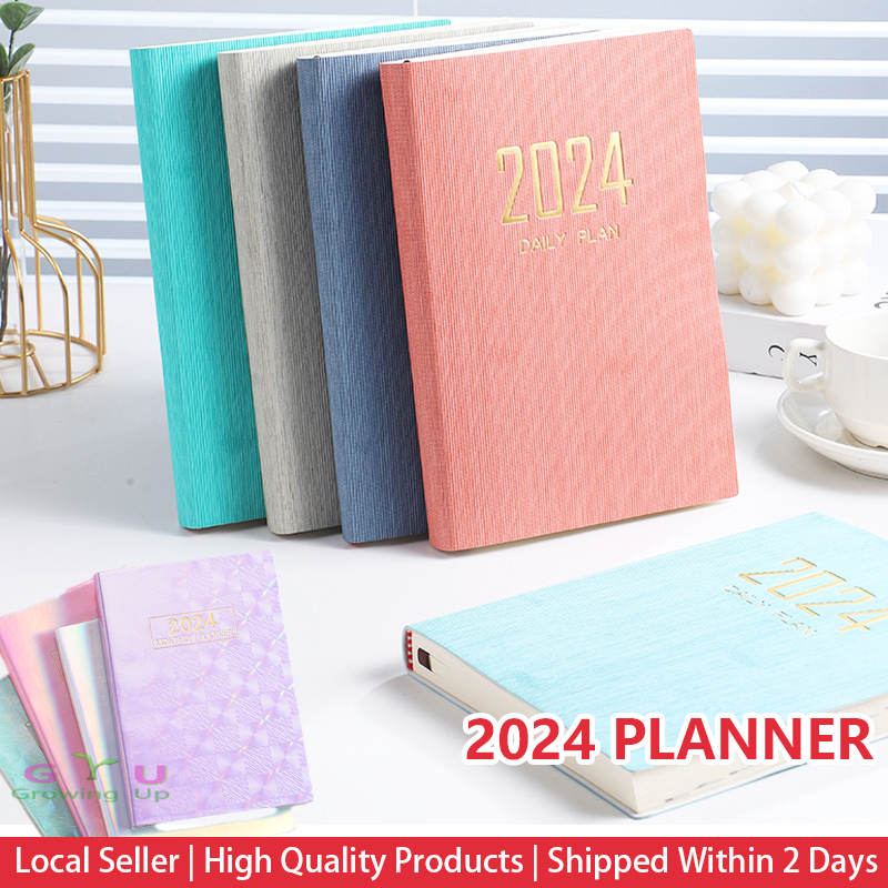 A4 A5 2024 Calendar Planner Notebook 365 Days Notepad Weekly Goal Habit  Tracker Kawaii Agenda Planner Diary Schedules Organizer - AliExpress