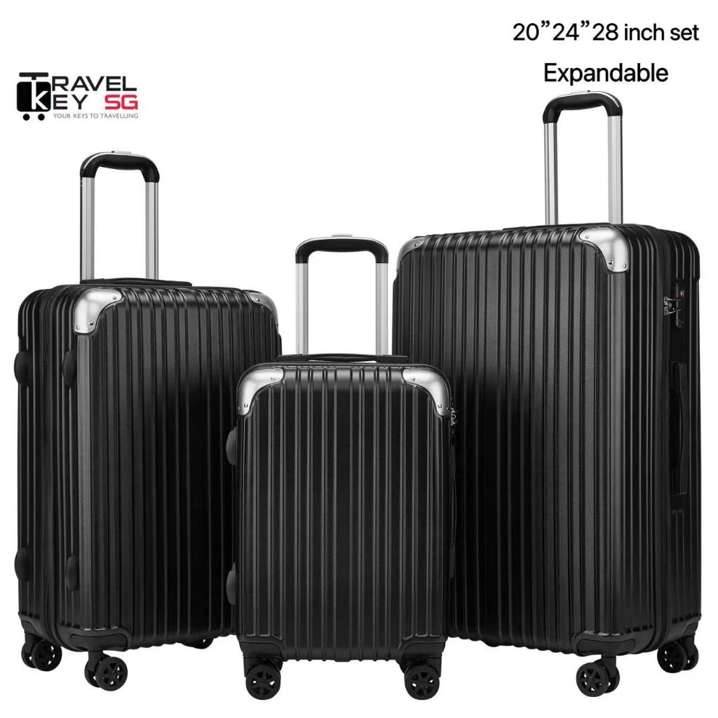 (With Free Gift)20"24"28"set SG high quality luggage lightweight