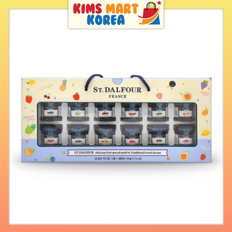 St. Dalfour Fruit Jam Mini Gift Set Assorted 12 Types Product of France