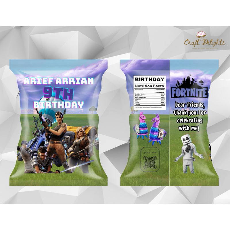 Personalised fortnite bag shop