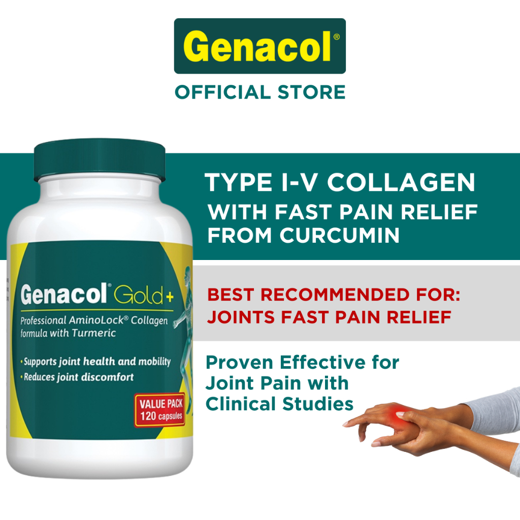 Genacol Gold Plus 120 caps (EXP Jun 2025) Collagen Peptide Supplement