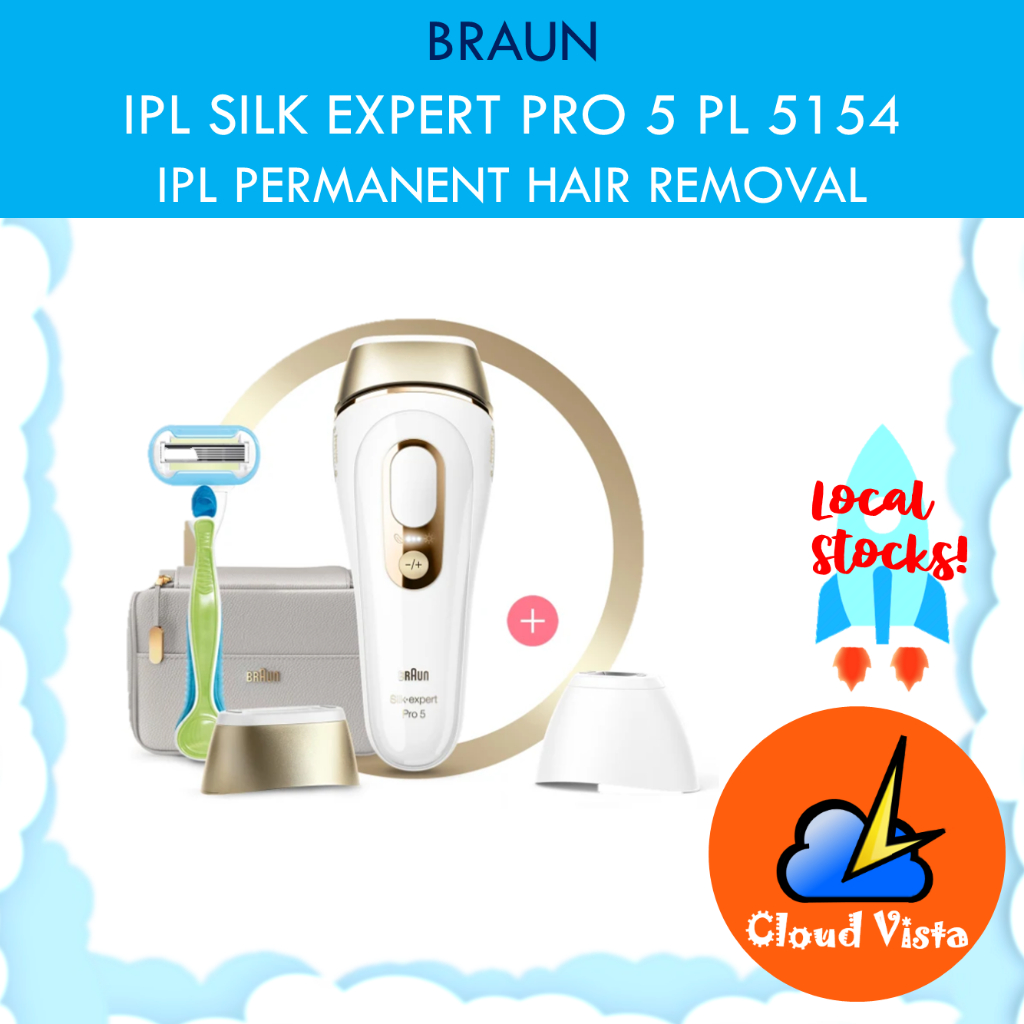 Braun Women's Silk-Expert Pro 5 PL5124 IPL w/ 3 Extras - Permanent Hai