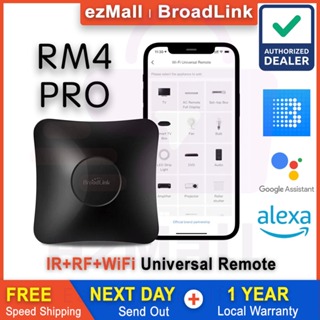 Broadlink RM4 mini Temp and Humidity Sensor HTS2 Smart WiFi Universal  Remote for Scene Control, works with Alexa and Google Home