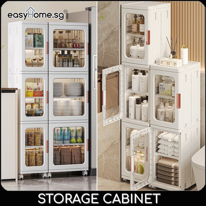 Easyhome.sg Slim Cabinet F88 / Plastic Storage Drawers / kitchen ...