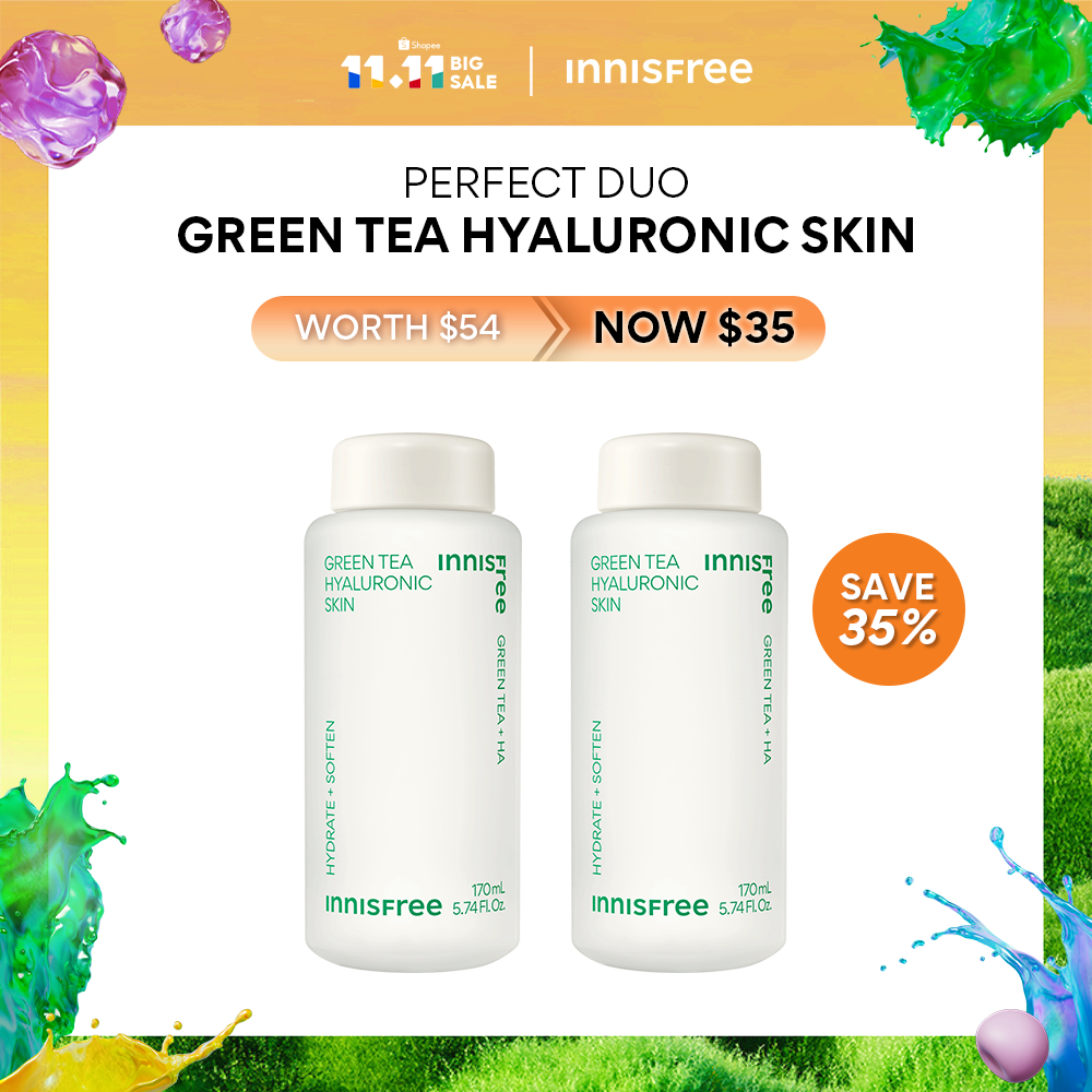 1111 Special Perfect Duo Innisfree Green Tea Hyaluronic Skin 170ml Duo Shopee Singapore 1057