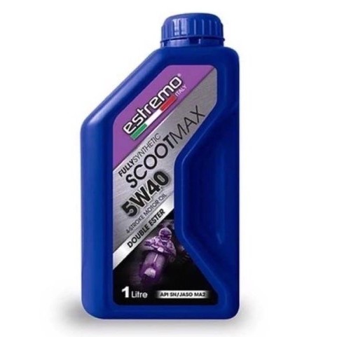 ESTREMO SCOOTMAX Fully Synthetic 5W40 1L ITALY ENGINE OIL MOTORCYCLE OIL  AEROX155 NMAX155 ADV150 ADV160 XMAX 250 XMAX300