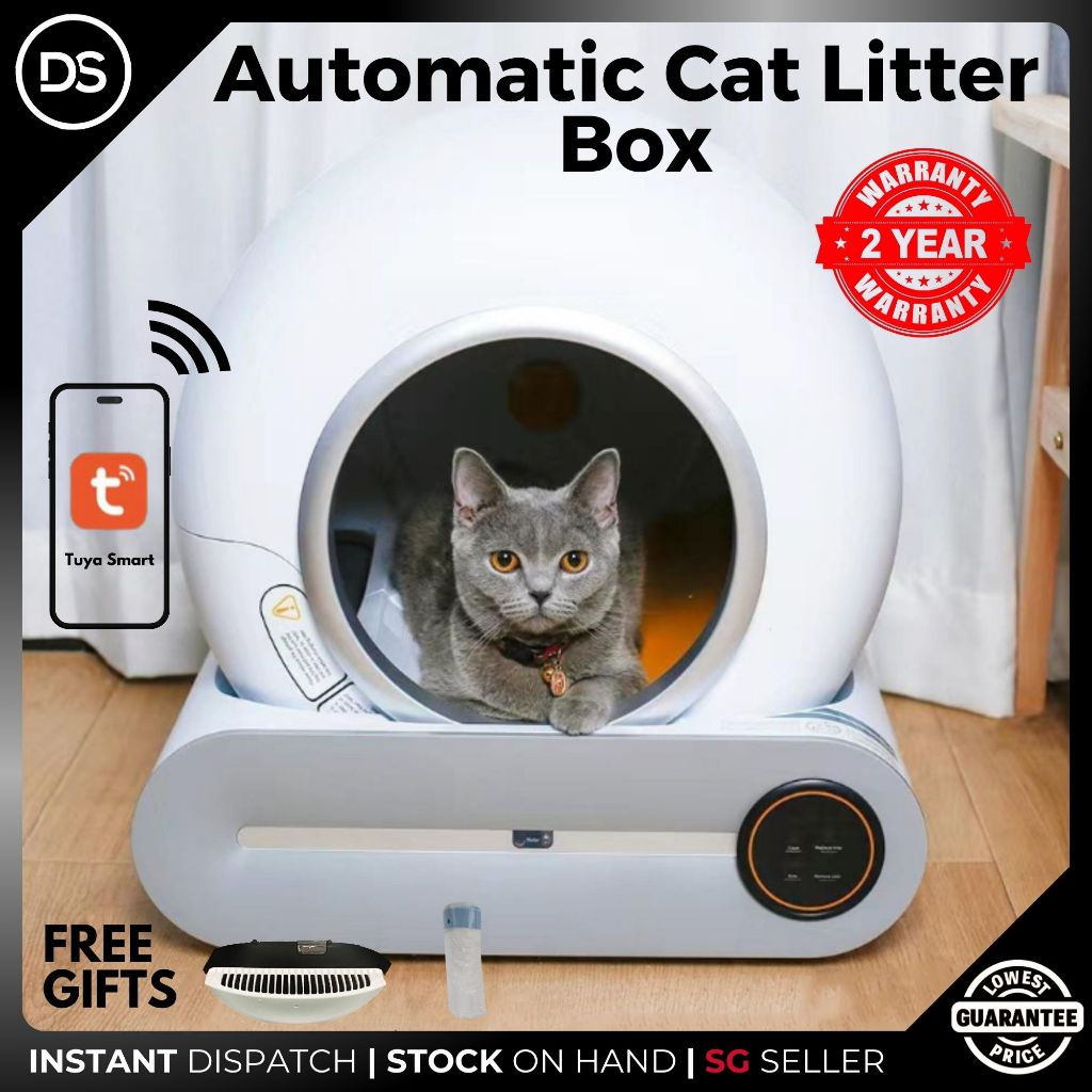 Hands free litter clearance box