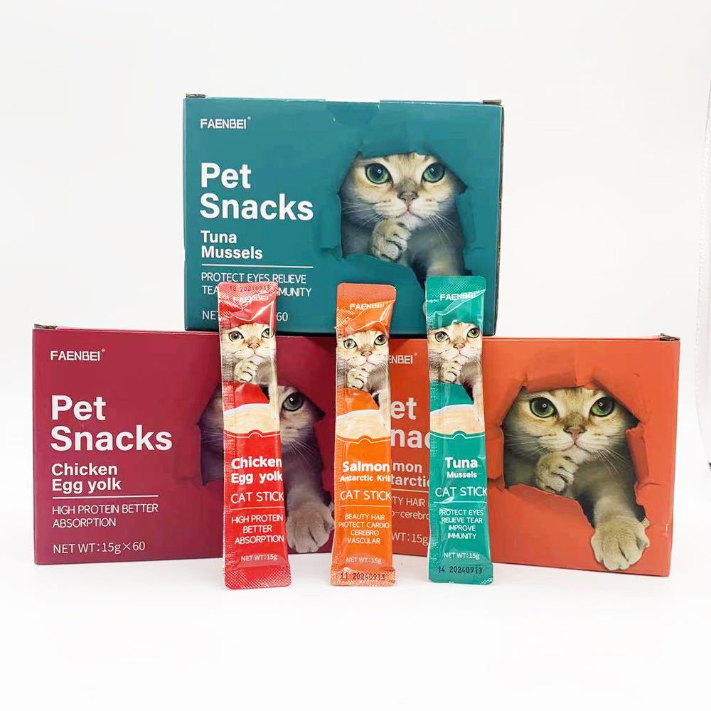 Cat Treats Cat Strips 60 pcs box Cat Snacks Nutritional Fattening Pet Food For Adult Cats Kittens Wet Food Shopee Singapore