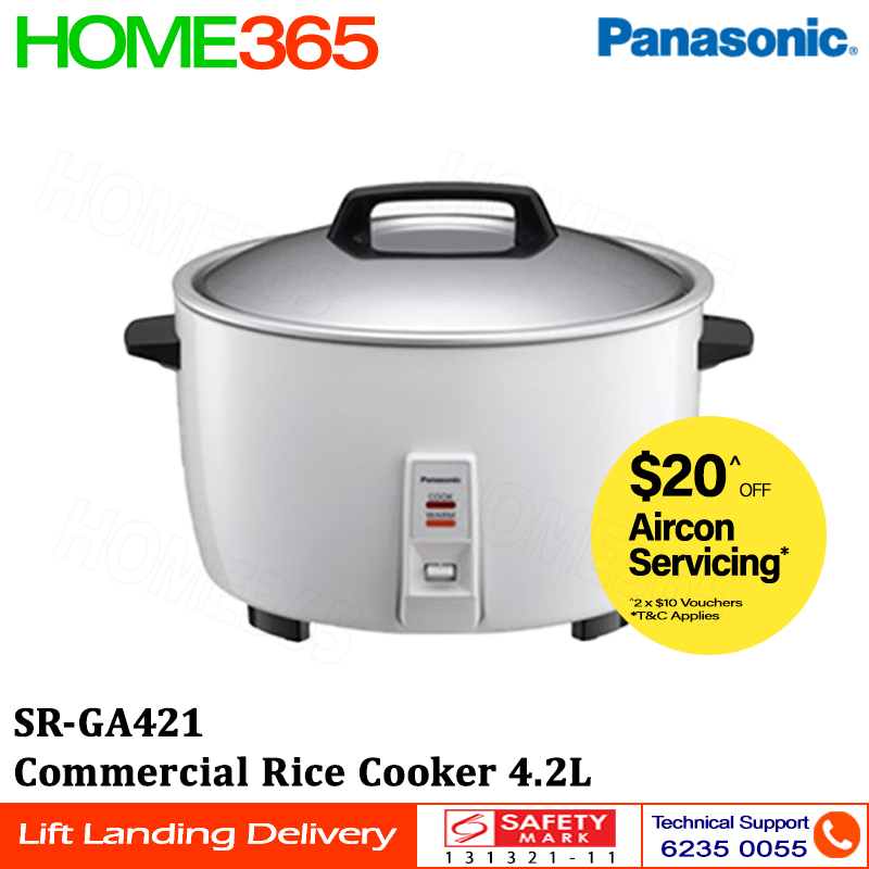 Panasonic Commercial Rice Cooker 4.2L SR-GA421 | Shopee Singapore