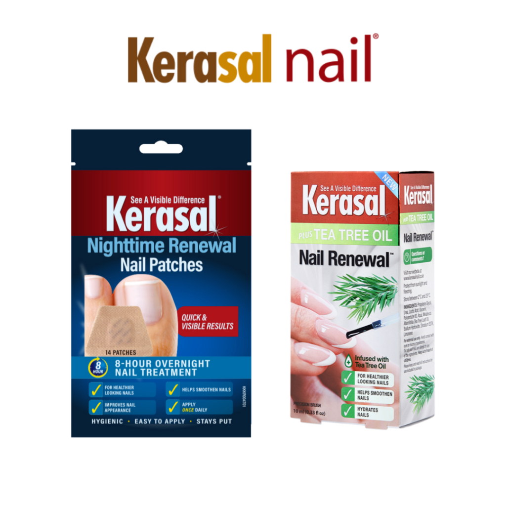 [Kerasal] Nighttime Patches 14 PCS x Tea Tree Oil 10ml Fungus Fungal