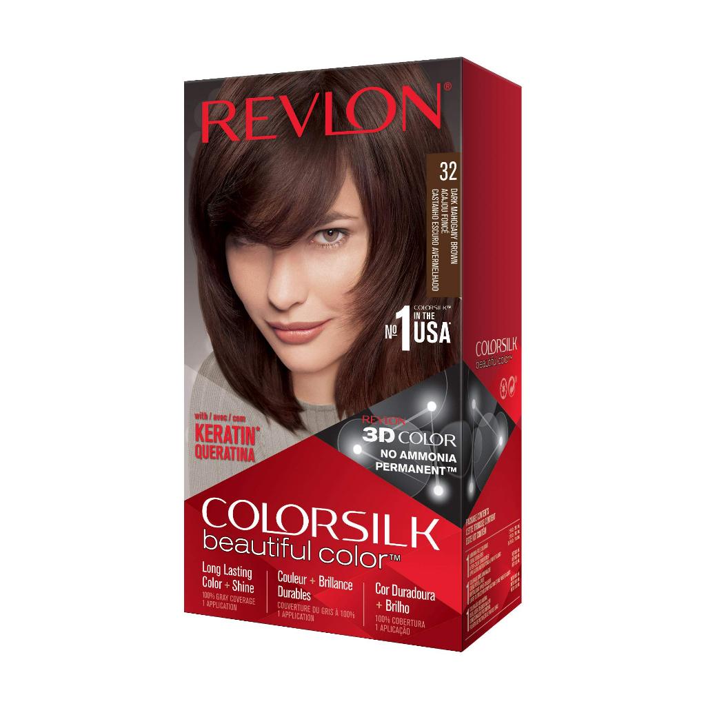 Revlon ColorSilk Dark Mohogany Brown 32 | Shopee Singapore