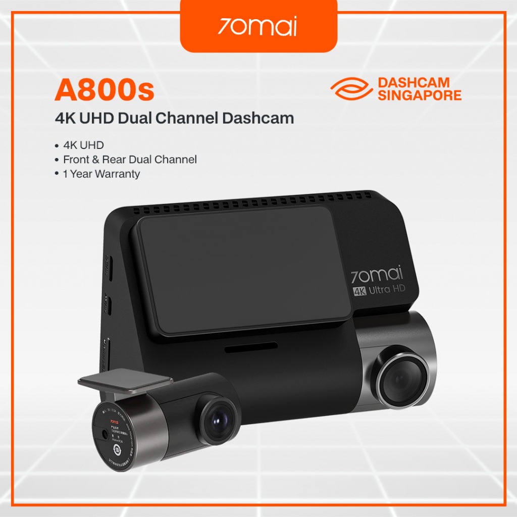 70mai A800S 4K Dashcam [Global Edition] | A800S 4K UHD | Shopee Singapore