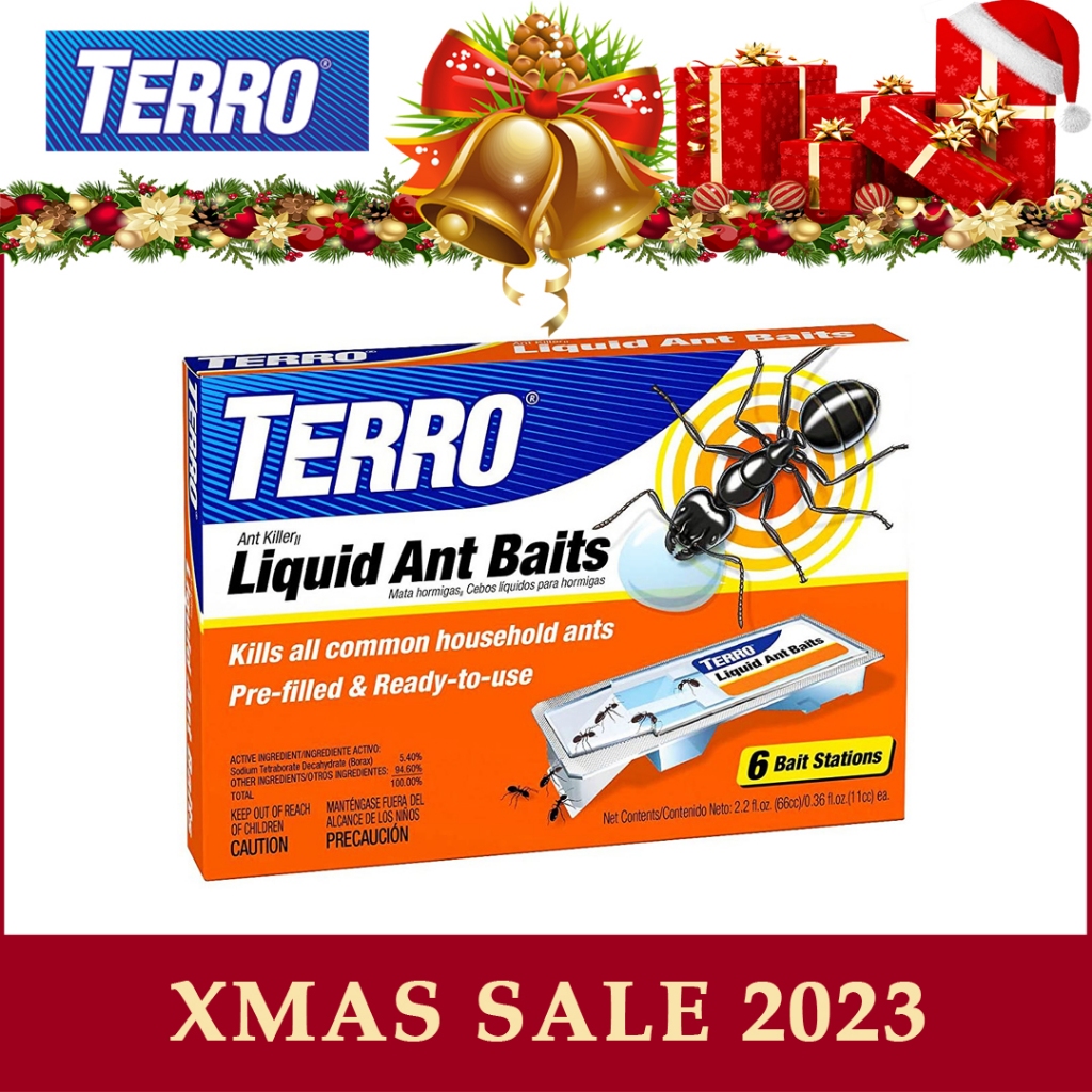 TERRO T300B Liquid Ant Killer, 12 Bait Stations Indonesia