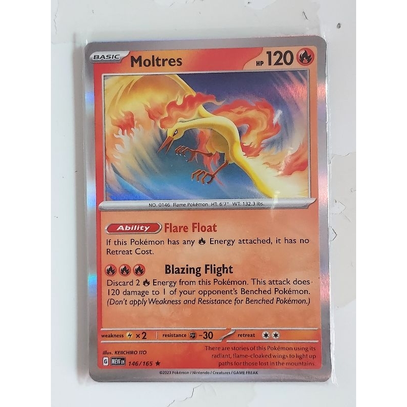 Pokemon 151 moltres holo and reverse holo card | Shopee Singapore