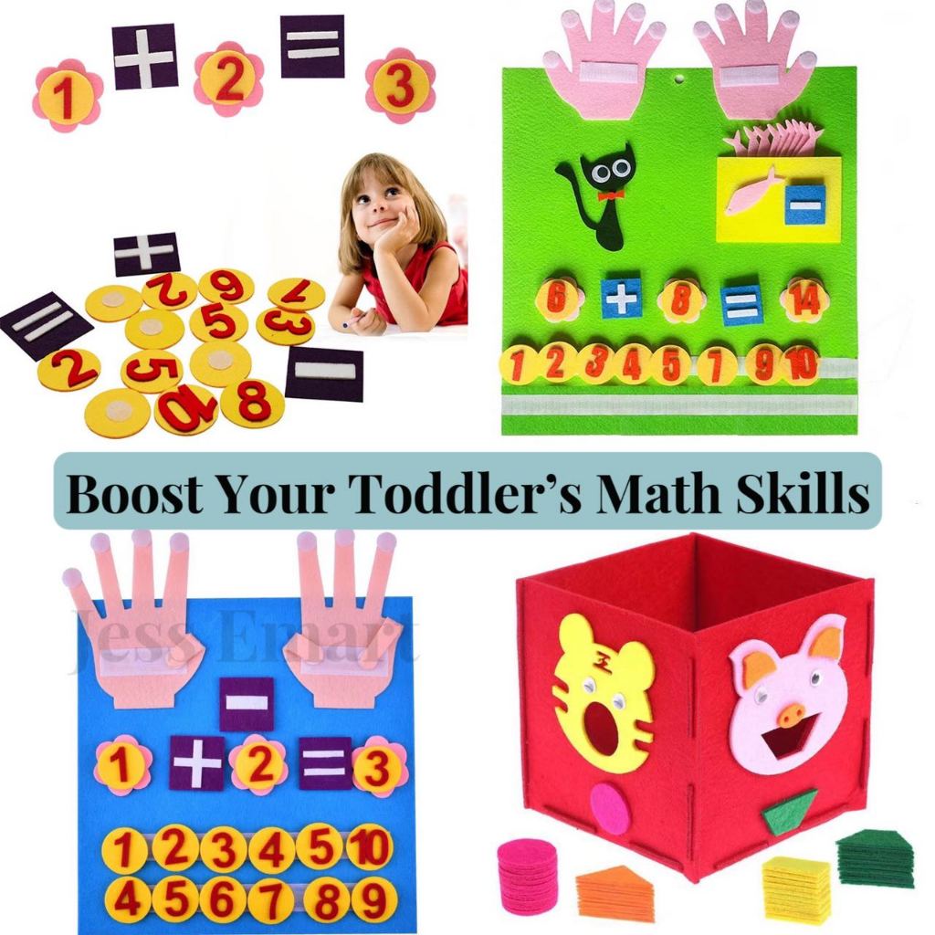 SG Stock Felt Finger Numbers Shape Math Toys / Toddler Counting Early ...