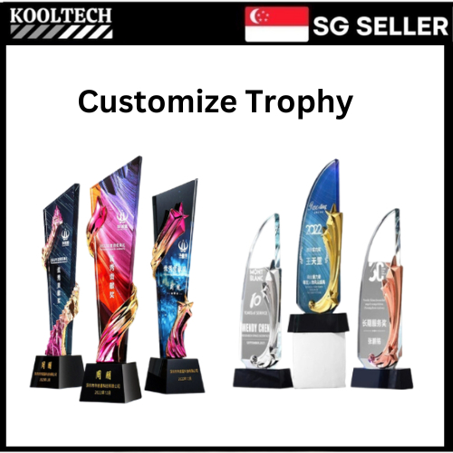 Crystal Trophies & Plaques customize/ corporate gift award singapore