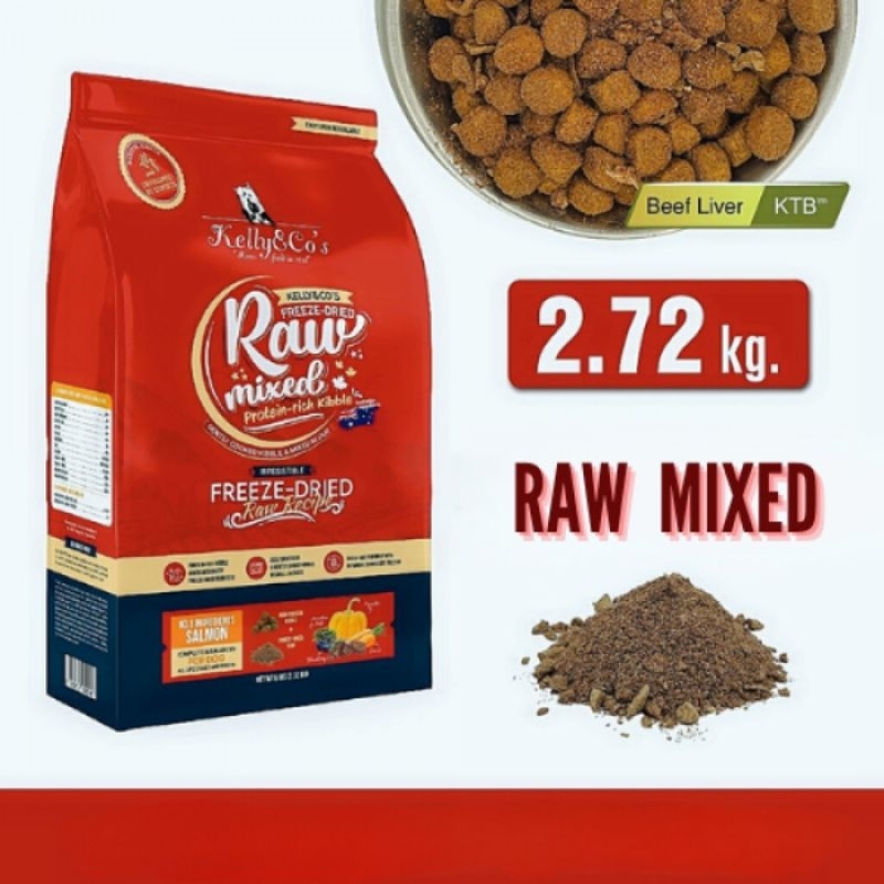 Kelly & Co's Dog Freeze Dried Raw Mixed Kibbles Salmon 2.72kg Shopee