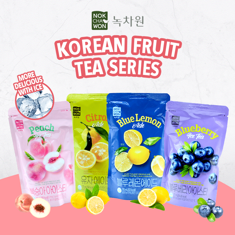 Exclusive] NOKCHAWON Korean Fruit Tea Series 170ml Shopee