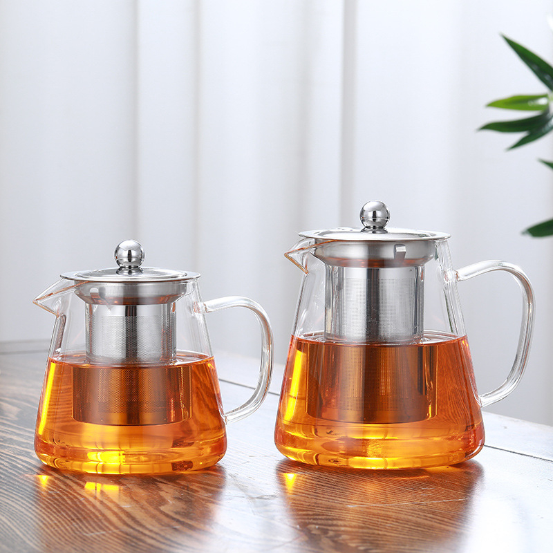 450ML / 550ML / 750ML / 950ML / 1300 ML Heat Resistant Glass Kettle ...