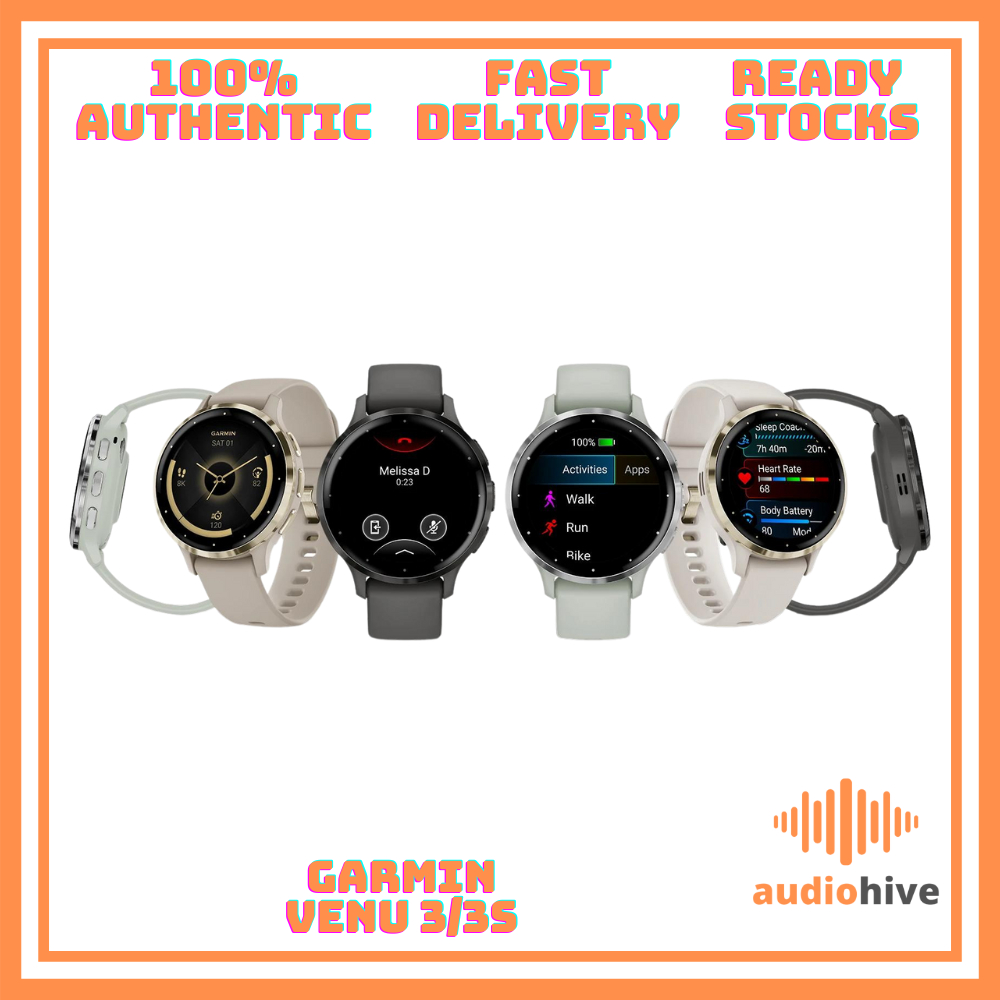 Garmin Venu 3 / 3S GPS Smartwatch Sleep tracking w/Garmin Coach Workout