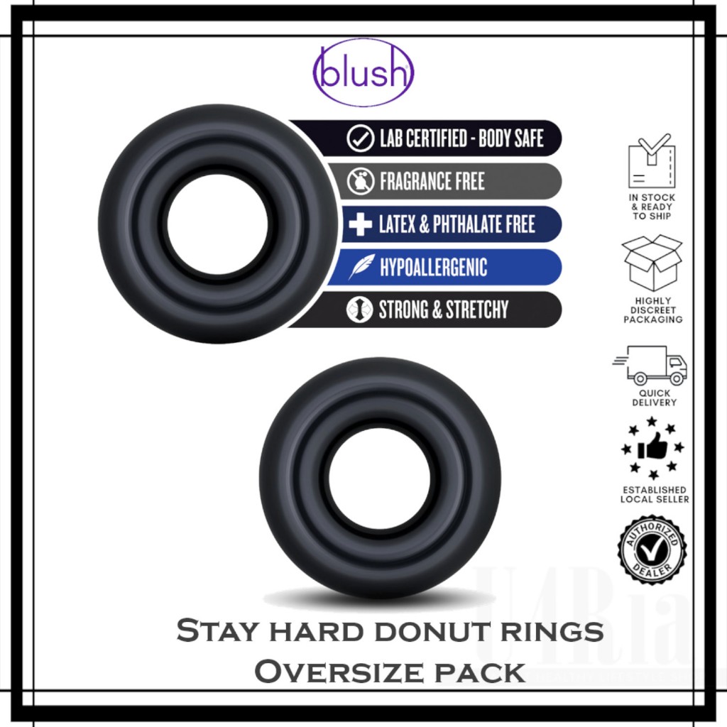 Stay Hard Donut Rings (Pack Of 2 Pcs) | Shopee Singapore