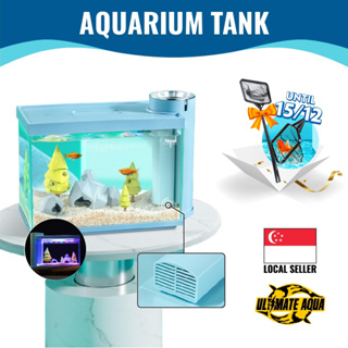 Aquarium Tank Gifts New Building Block Ornamental Betta Fish Tank
