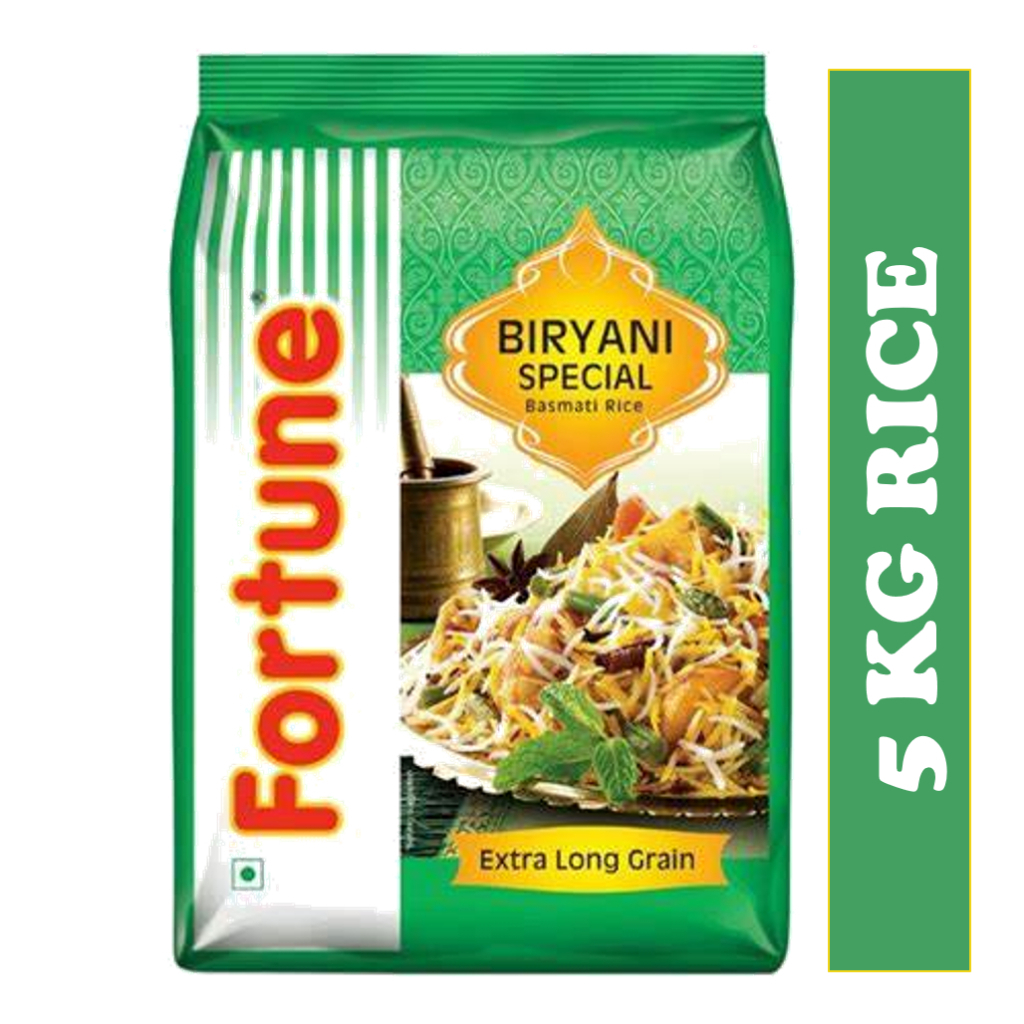 FORTUNE BASMATI RICE 5 KG (Briyani Special)Expiry Date 28 May 2025