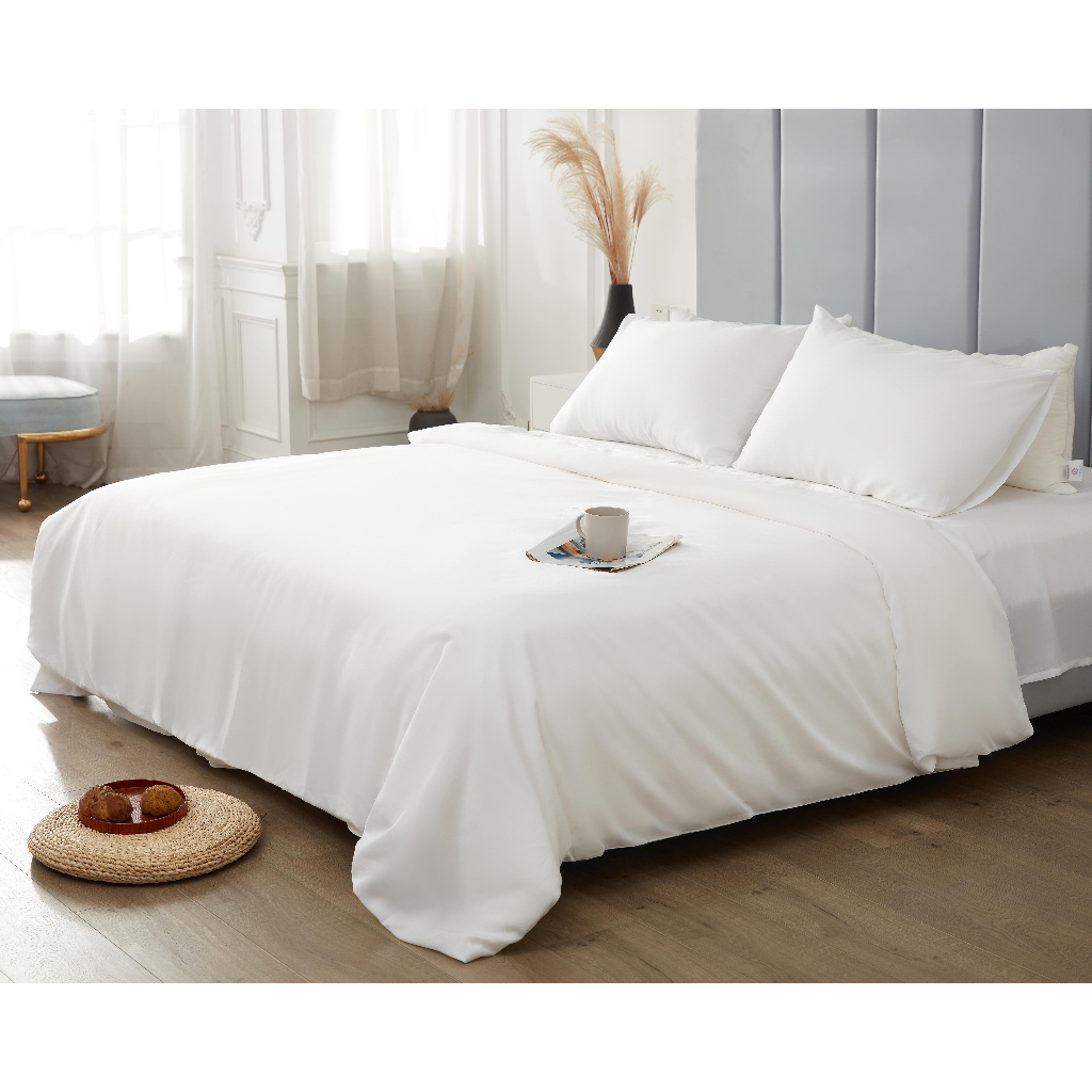 Tencel Lyocell Fitted Bedsheet Set (w/o Quilt Cover) 100 Soft and
