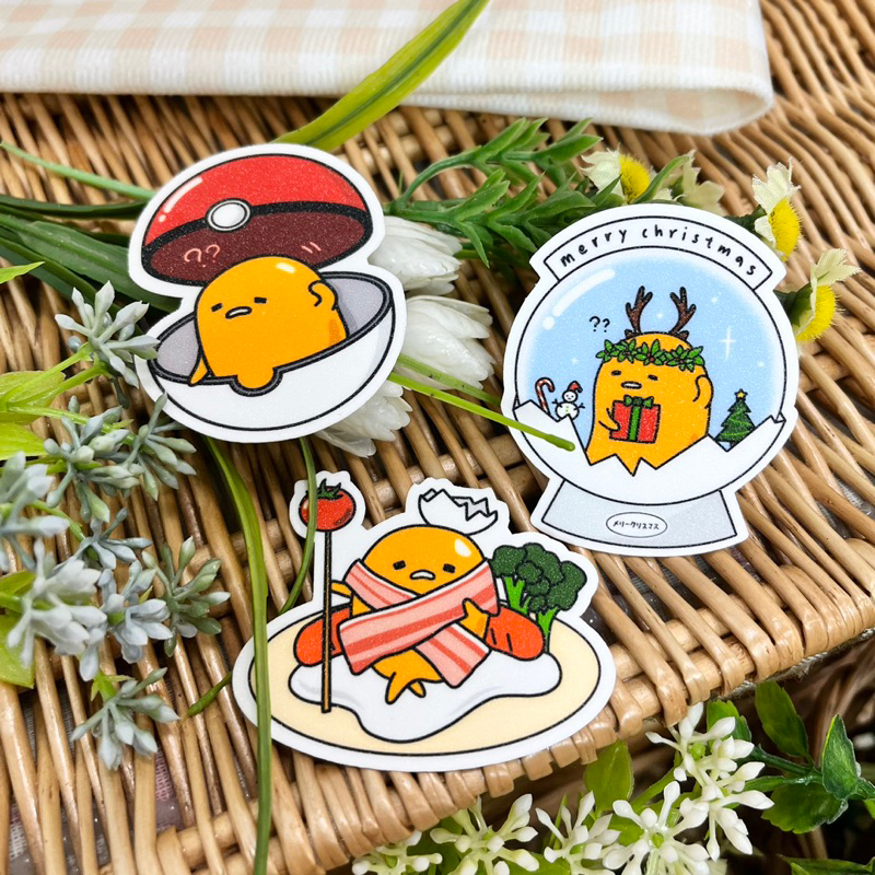 Gudetama Sticker Gudetama x Pokemon Sticker Lazy Egg Sticker Laptop ...