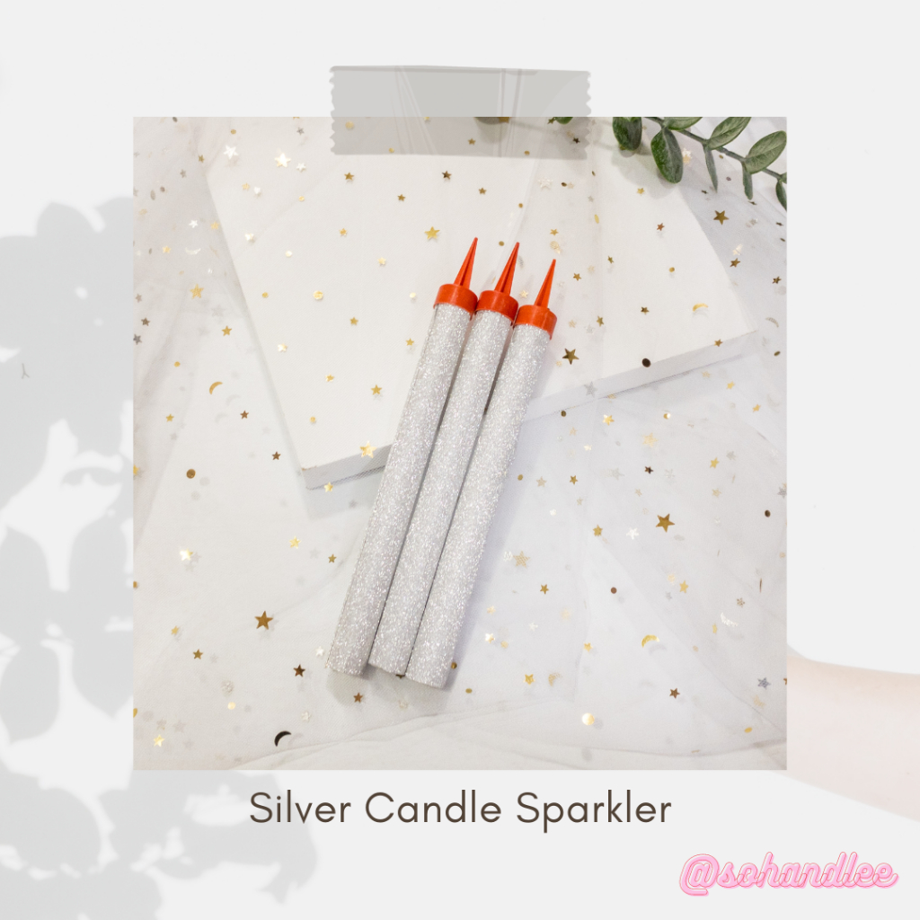 [SG Local Seller] SILVER/ CHAMPAGNE Firework Birthday Candle Sparkler