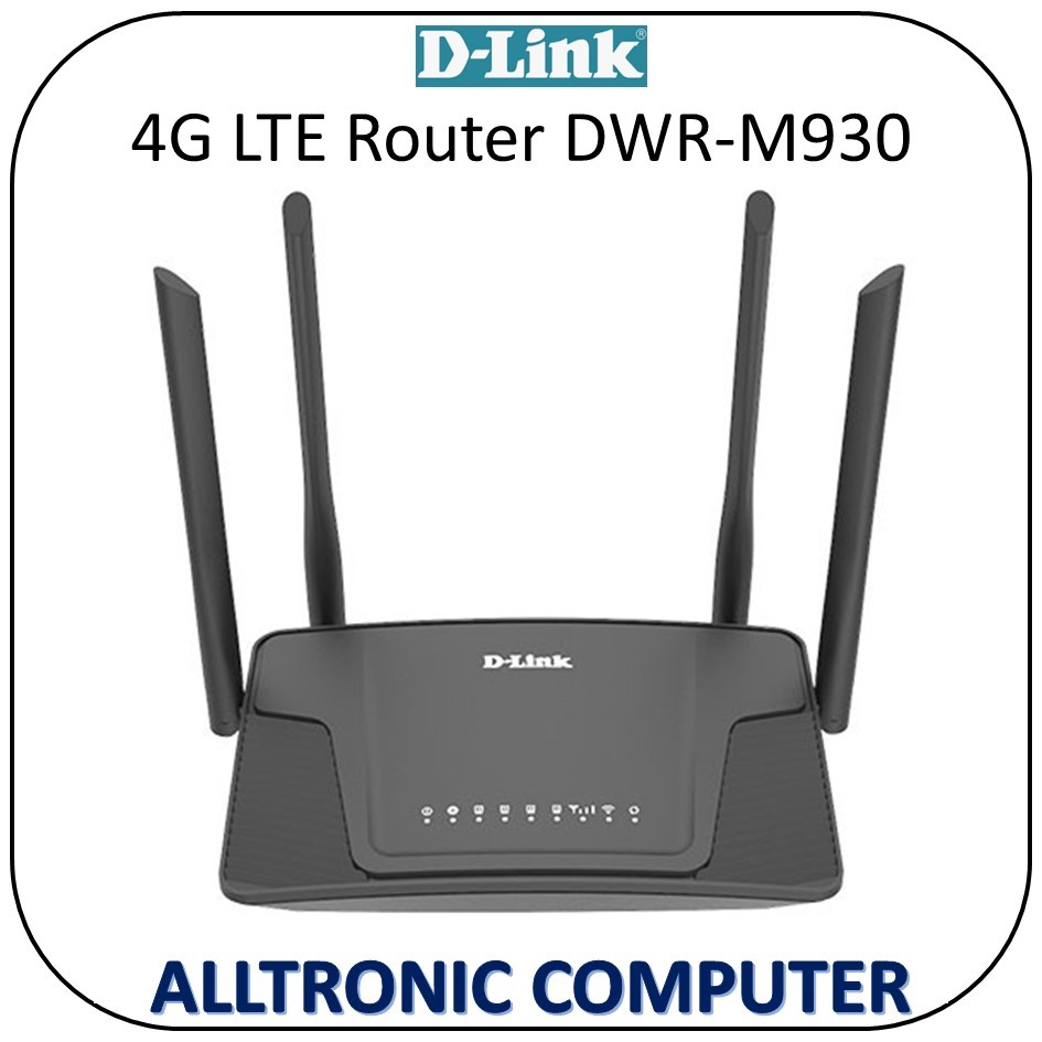 D-Link DWR-M930 N300 4G LTE Router / Dlink Sim Card router DWR M930 ...