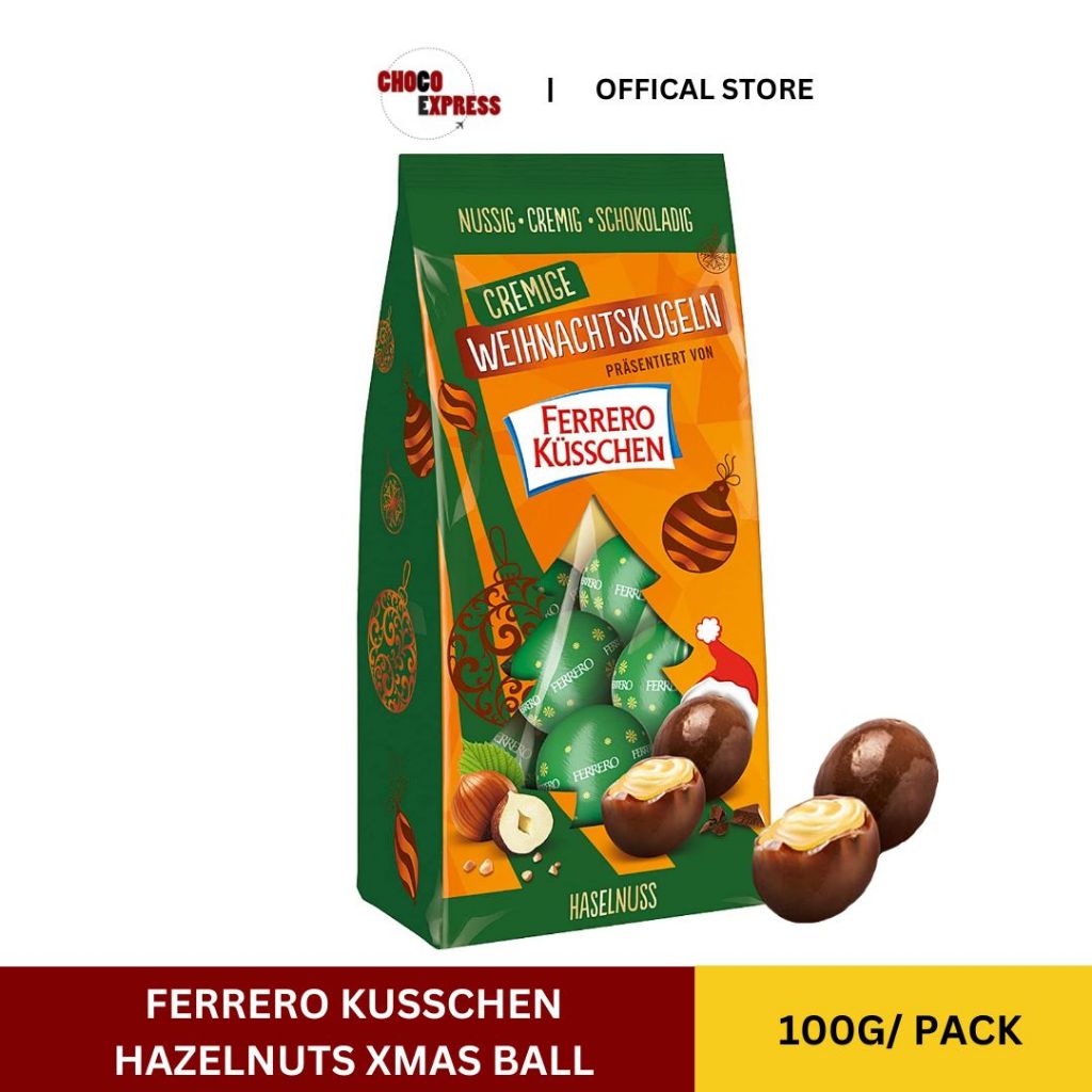 Ferrero Kusschen Hazelnut Chocolate Balls 100g Chocolate Ball 100g /Product of Europe Shopee