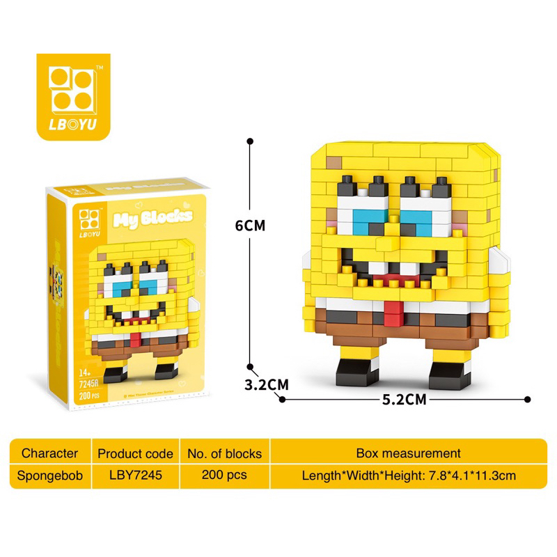 [SG]40+ Variety of Cartoons Nano Building blocks Mini Bricks Gift Ideas