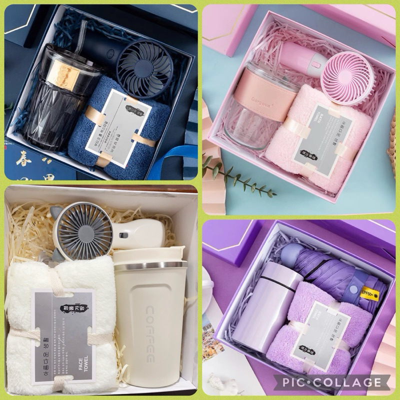 Teacher???s Day Gift Setcoffee mug, glass cup, towel, umbrella with gift